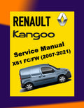 Renault KANGOO II X61 FC/FW 2007-2021 Full Manual Set – Repair & Maintenance Manual