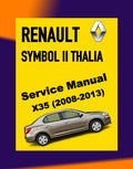 Renault SYMBOL 2 THALIA 2008-2013 Full Manual Set – Repair & Maintenance Manual