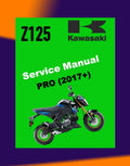 Kawasaki Z125 / PRO 2017+ Full Manual Set – Repair & Maintenance Manual and User Handbook