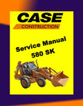 Case 580SK Loader BACKOE Workshop Repair Manualand Parts Book