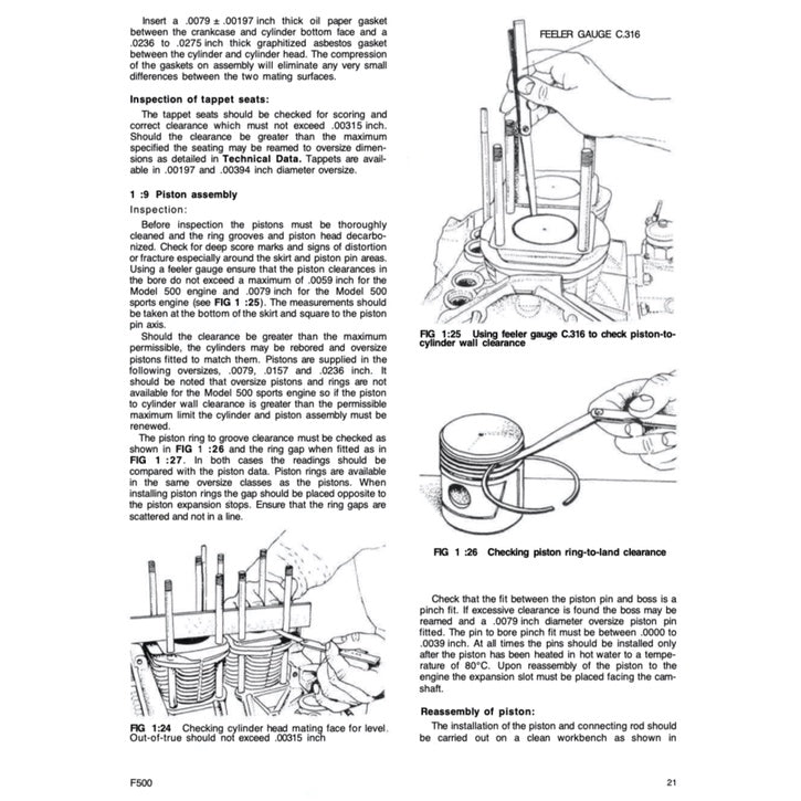 Fiat 500 D/F/L 1957-1974 Full Manual Set – Repair & Maintenance Manual and OWNER's Manual - page 4