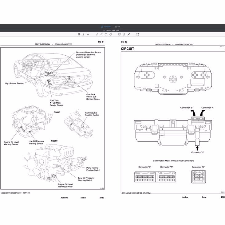 Lexus GS300 GS400 1997-2005 Full Manual Set – Repair & Maintenance Manual - page 7