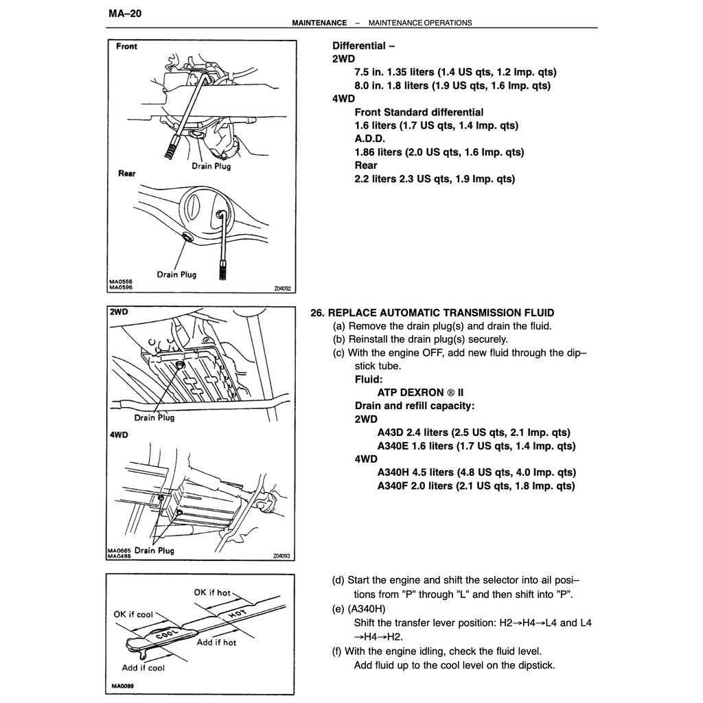 Toyota HILUX N80/90/100/110 1988-1997 Full Manual Set – Service Repair Workshop Manual - page 2