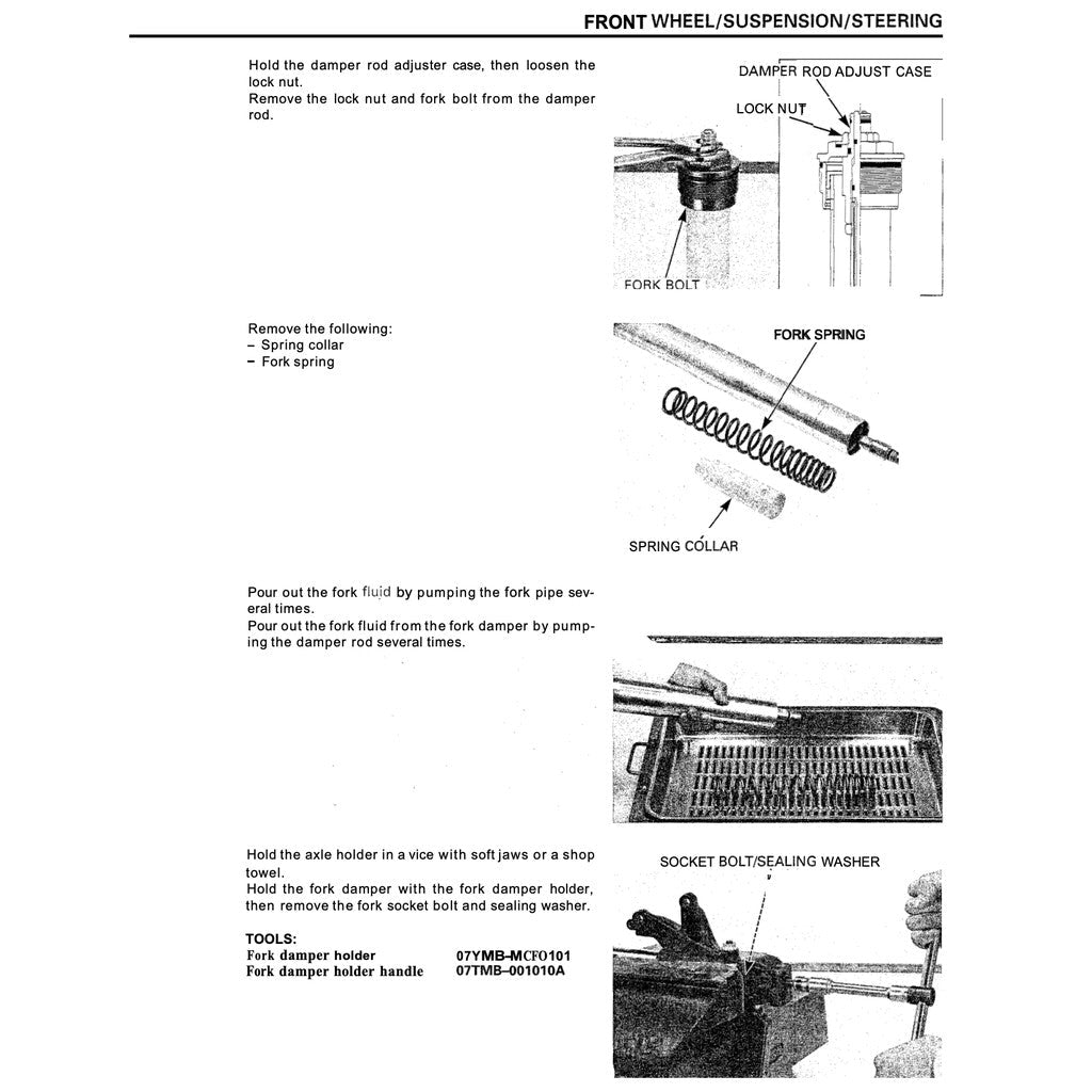 Honda CBR954RR FIREBLADE 2002-2003 Full Manual Set – Service Repair Manual and Spare Parts Catalog and User Handbook - page 5