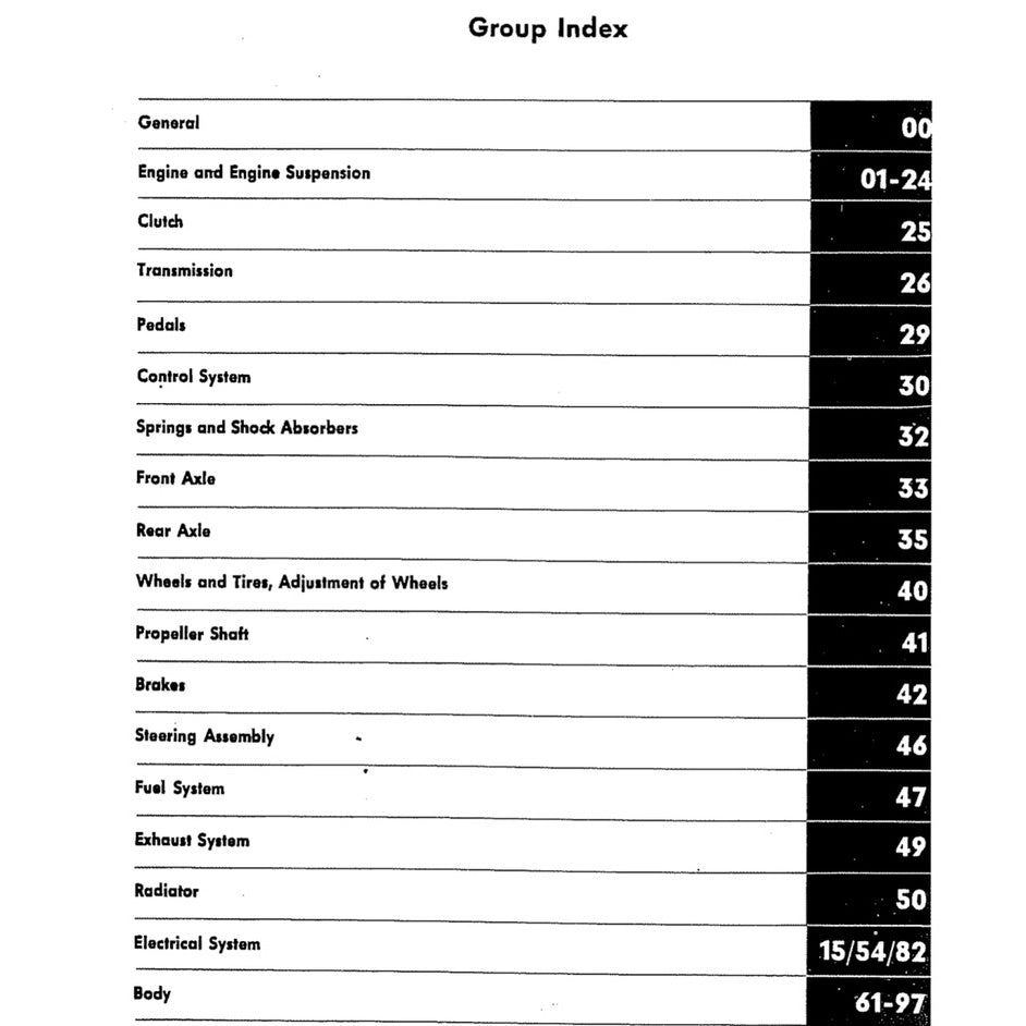 Mercedes-Benz W120 W121 "PONTON" 1953-1963 Full Manual Set – Repair & Maintenance Manual - page 2