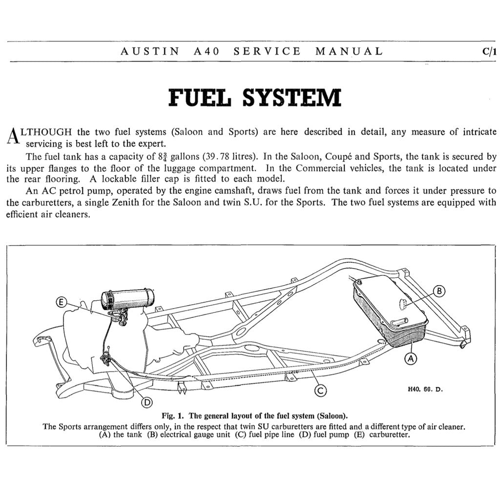 [CLASSIC] AUSTIN A40 1947-1967 Full Manual Set – Repair & Maintenance Manual - page 4
