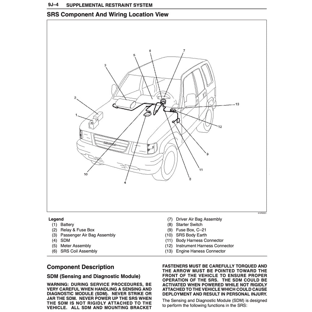Isuzu TROOPER UX/UBS Series 1998-2003 Full Manual Set – Repair & Maintenance Manual - page 7