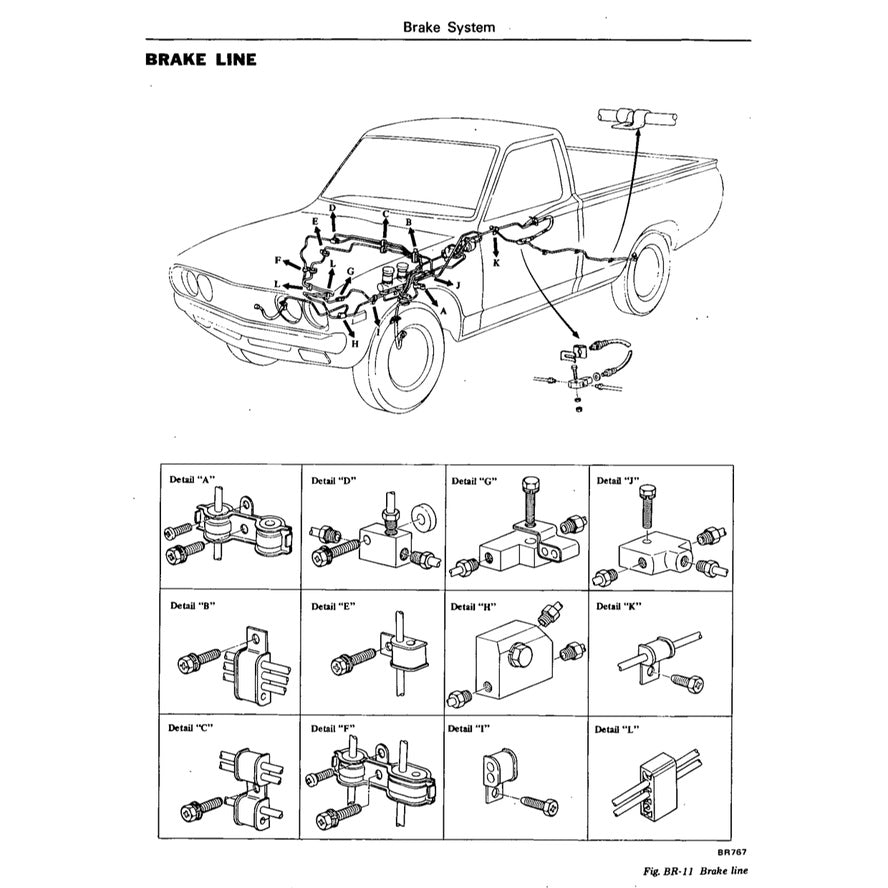 Datsun PICKUP 620 1972-1979 Full Manual Set – Repair & Maintenance Manual - page 8