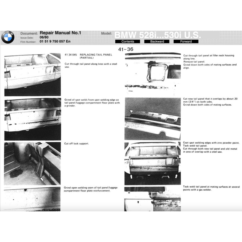 BMW 5 Series E28 1982-1988 Full Manual Set – Repair & Maintenance Manual - page 2