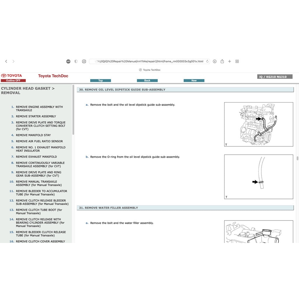 Toyota IQ 2008-2015 Full Manual Set – Repair & Maintenance Manual - page 9