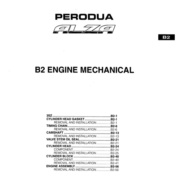 Perodua ALZA M500/502 2009-2021 Full Manual Set – Repair & Maintenance Manual - page 3