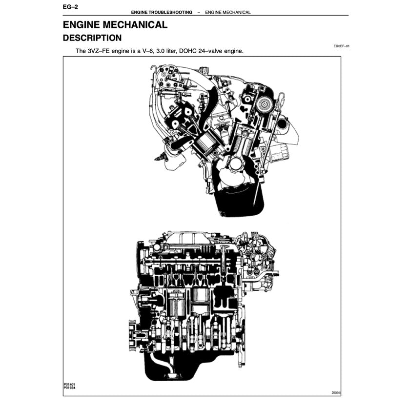 Toyota CAMRY ACV20 1997-2001 Full Manual Set – Repair & Maintenance Manual - page 9