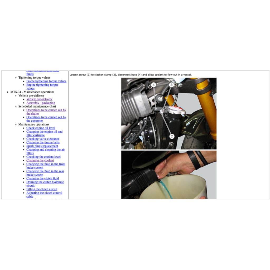 Ducati MULTISTRADA 1200S 2013-2014 Full Manual Set – Repair & Maintenance Manual and Spare Parts Catalog and User Handbook - page 7