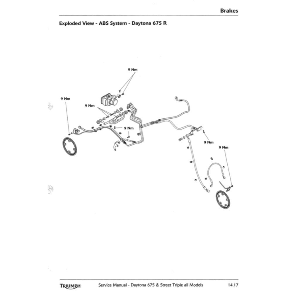 Triumph STREET TRIPLE/DAYTONA 675 R 2009-2012 Full Manual Set – Repair & Maintenance Manual and User Handbook - page 9