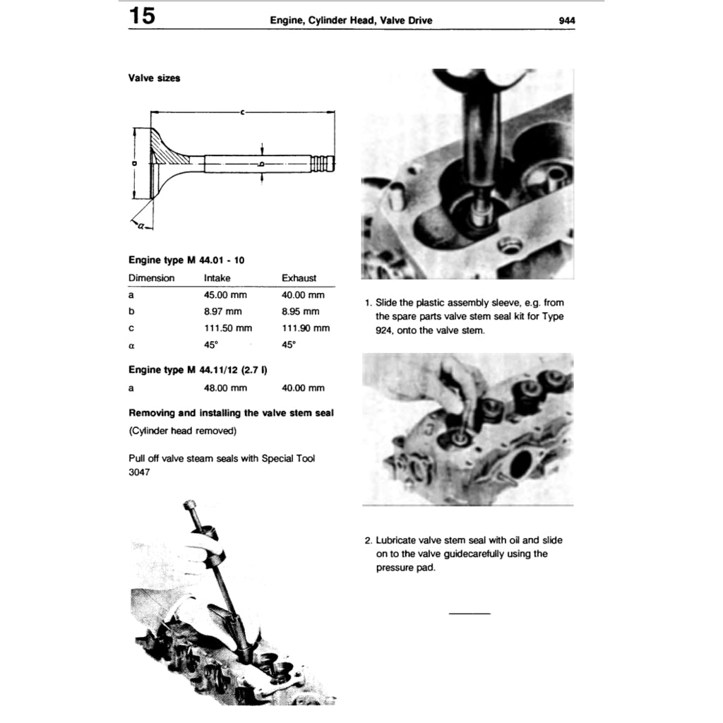 Porsche 944 1982-1991 Full Manual Set – Repair & Maintenance Manual and Spare Parts Catalog - page 3