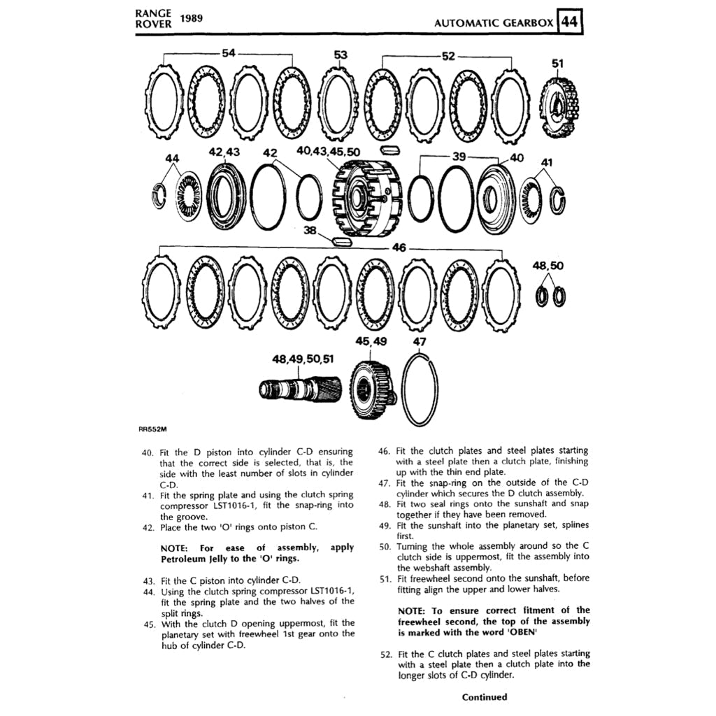 RANGE Rover CLASSIC 1987-1994 Full Manual Set – Repair & Maintenance Manual - page 3