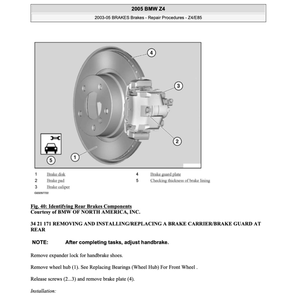 BMW Z4 E85/E86 2002-2008 Full Manual Set – Repair & Maintenance Manual - page 8