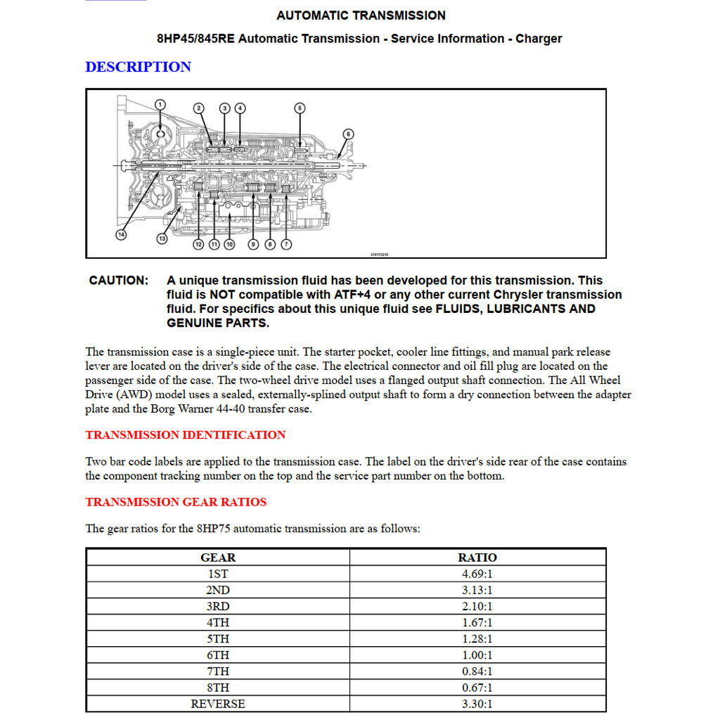 Dodge CHARGER LD 2015-2021 Full Manual Set – Repair & Maintenance Manual - page 6
