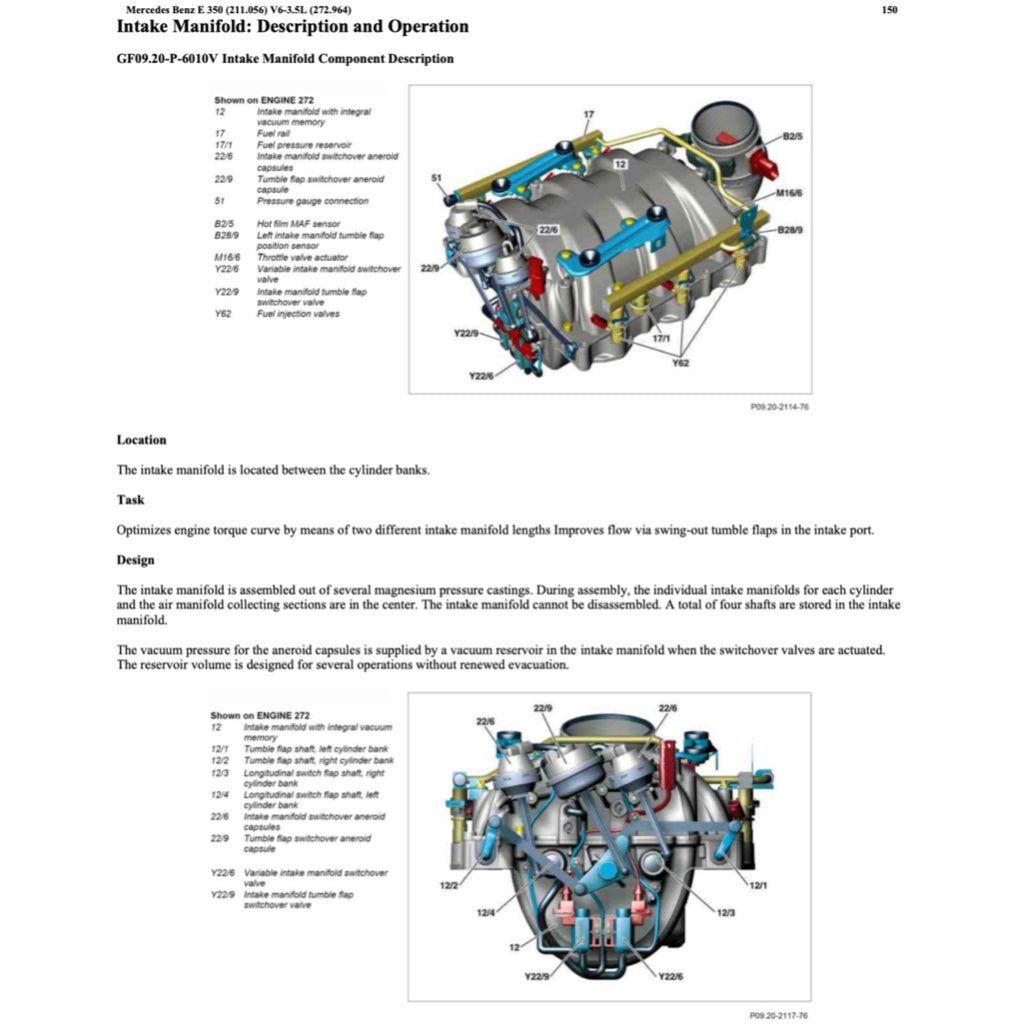 Mercedes-Benz E-CLASS W211 E350 M272 2002-2009 Full Manual Set – Repair & Maintenance Manual - page 3