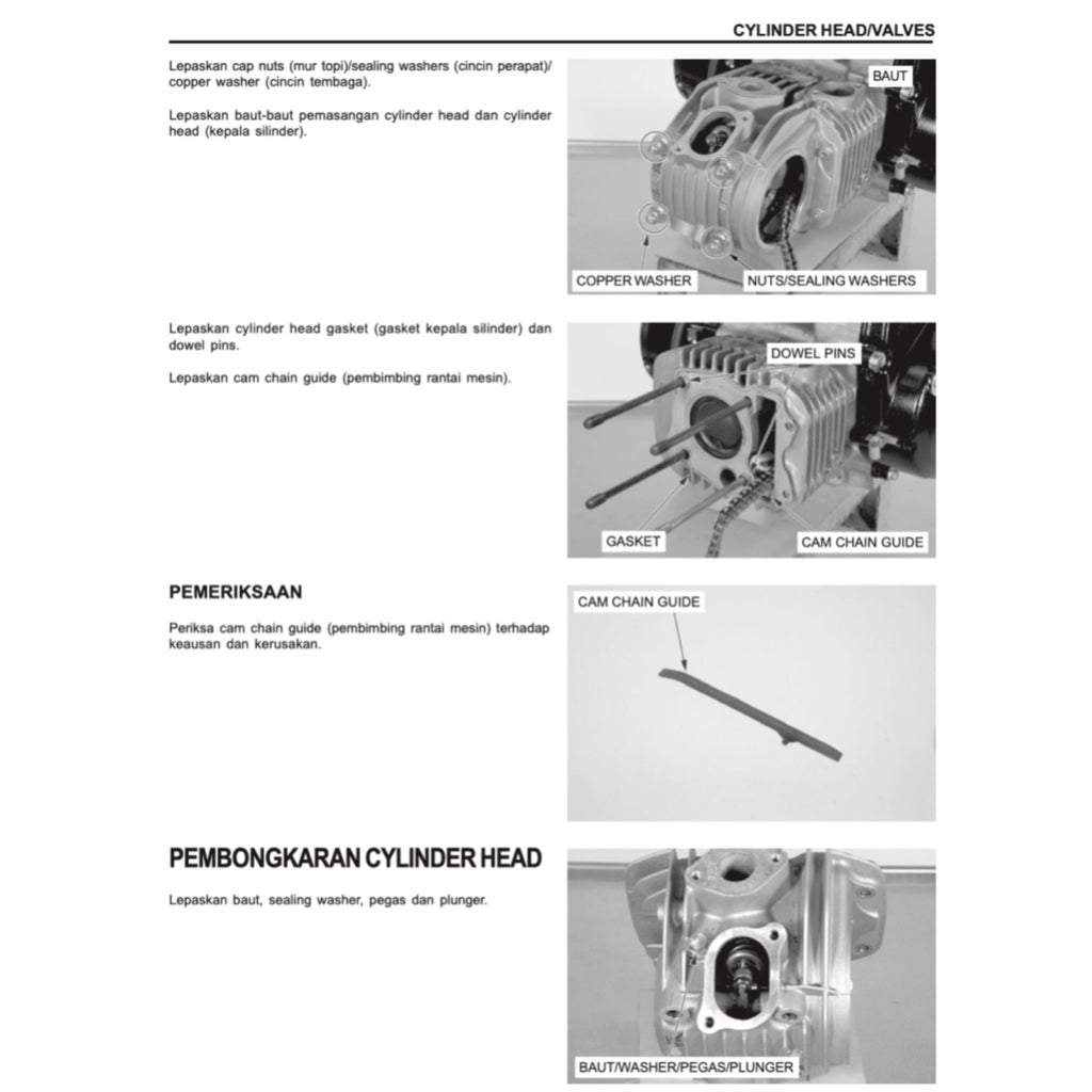 Honda KARISMA 125 ANF 125 2002+ Full Manual Set – Repair & Maintenance Manual and Spare Parts Catalog / BUKU PEDOMAN REPARASI and KATALOG BAHAGIAN - page 7