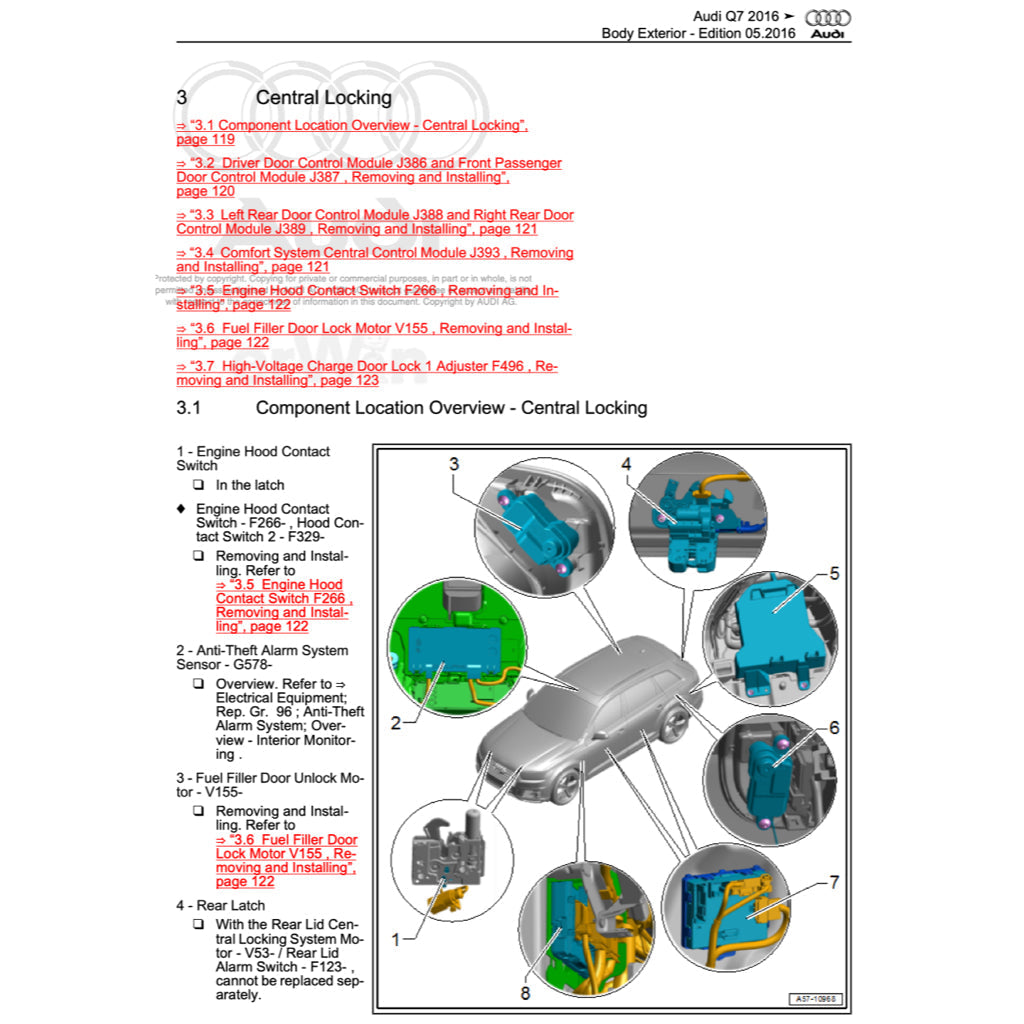 Audi Q7 4M 2015-2020 Full Manual Set – Repair & Maintenance Manual - page 9