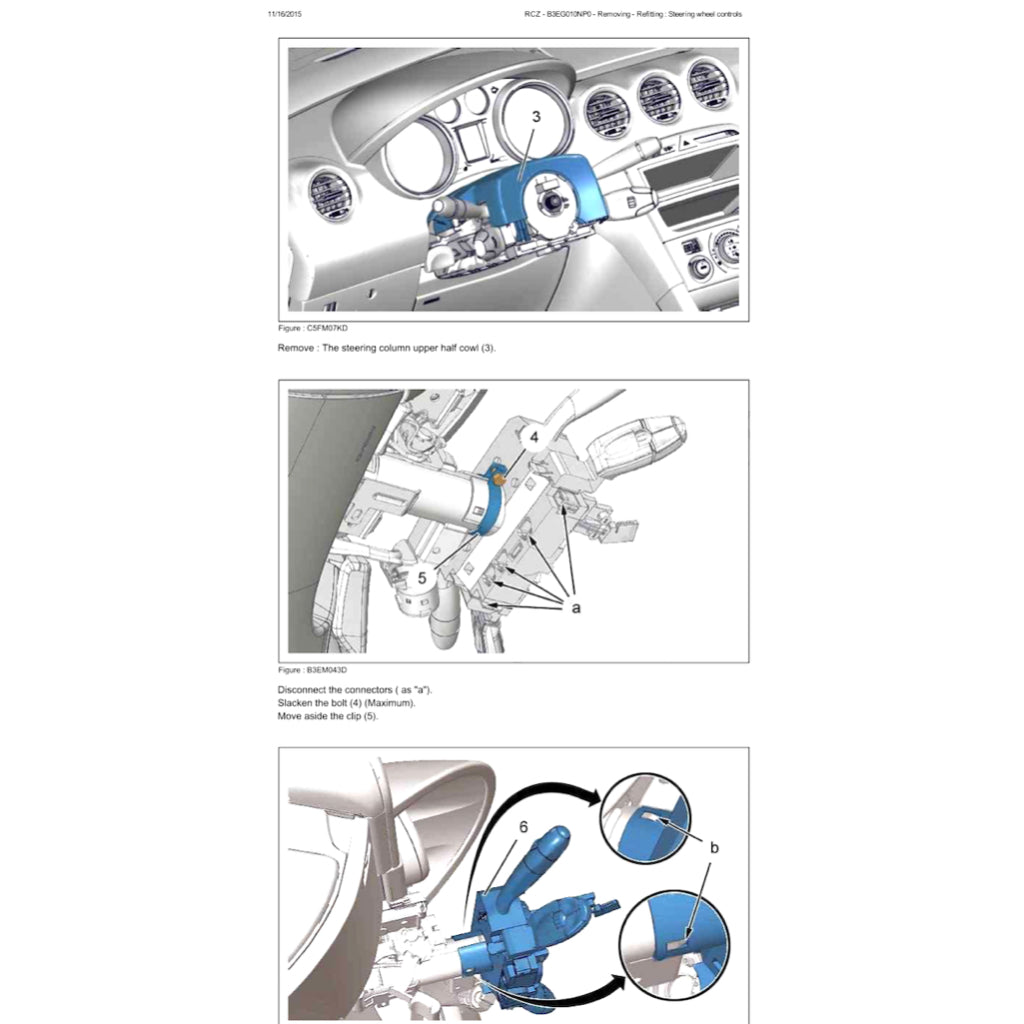 Peugeot RCZ 2009-2015 Full Manual Set – Repair & Maintenance Manual - page 7