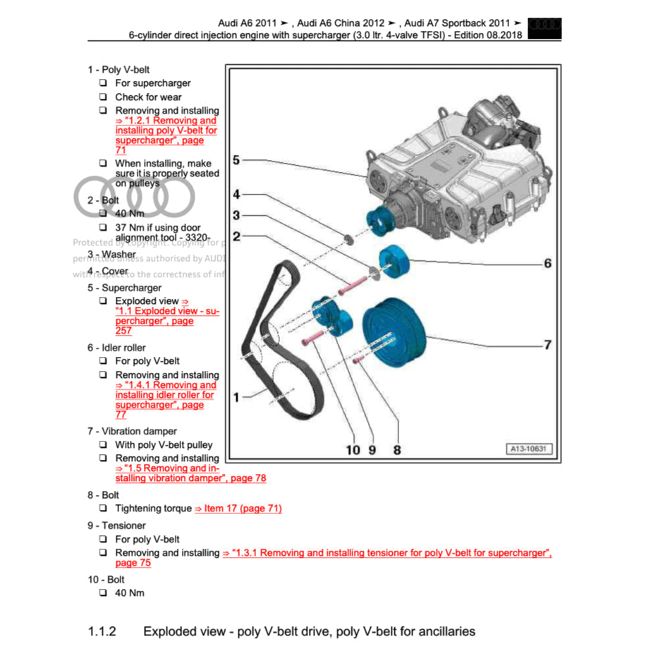 Audi A7 4G8 2011-2018 Full Manual Set – Repair & Maintenance Manual - page 5