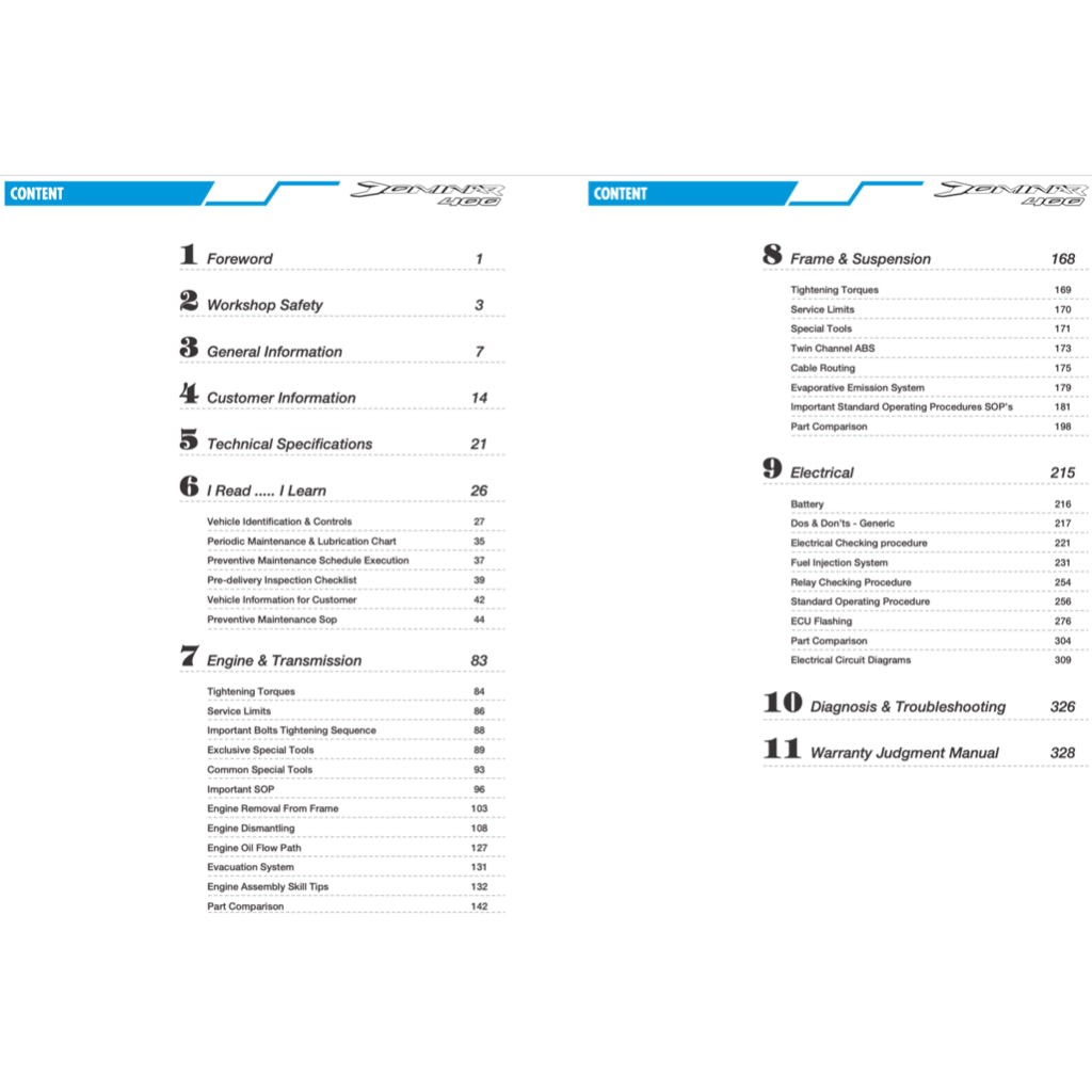 MODENAS DOMINAR 400 400UG 2017-2023 Full Manual Set – Repair & Maintenance Manual and Spare Parts Catalog andUser Handbook - page 2