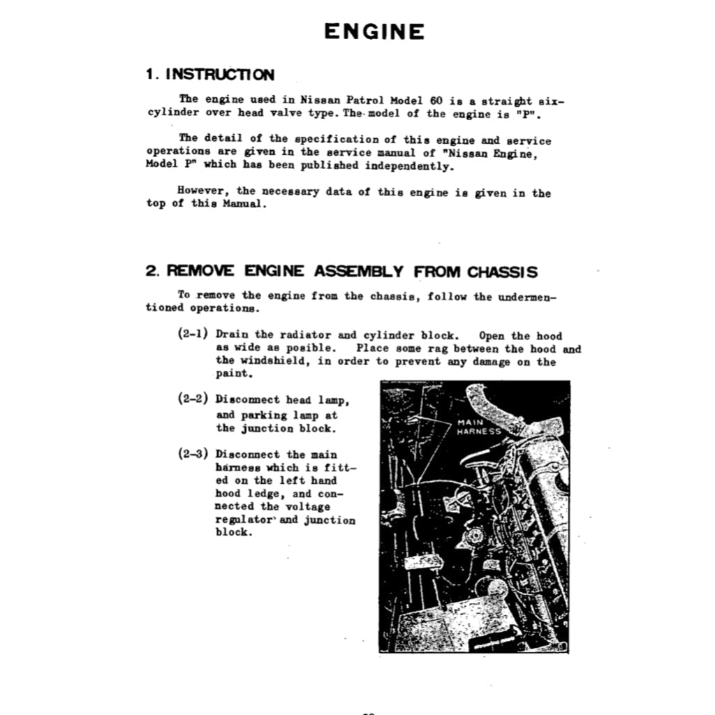 Nissan PATROL 60 Series 1960-1980 Full Manual Set – Repair & Maintenance Manual - page 4
