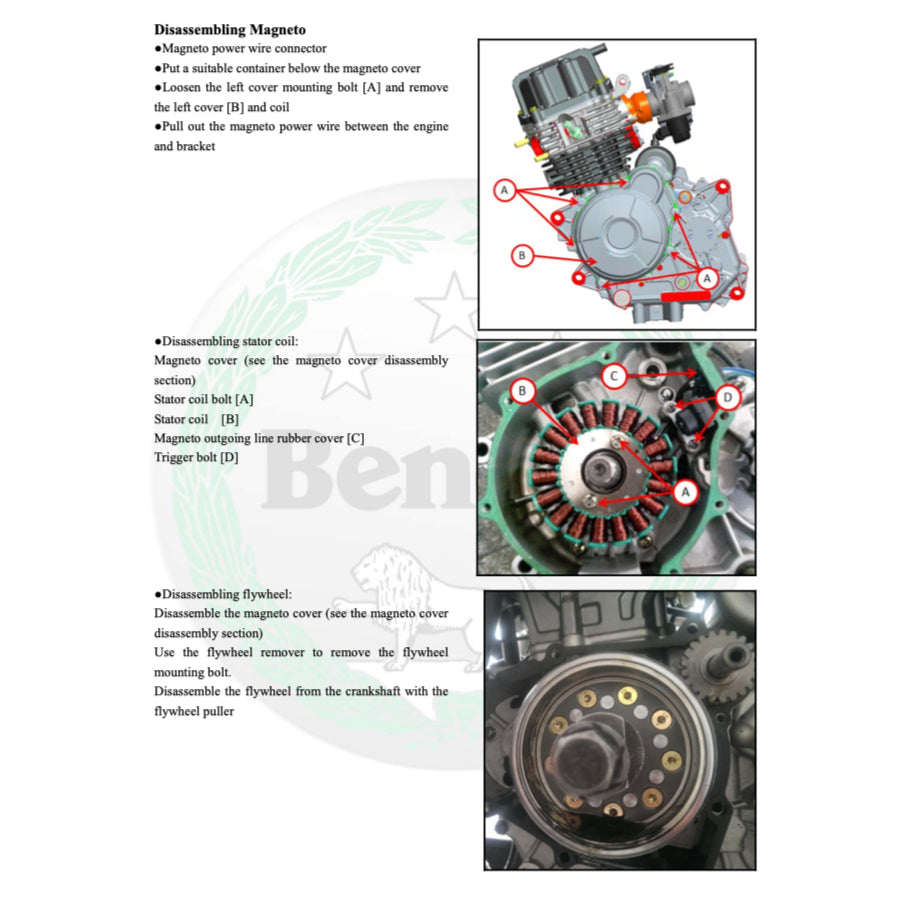 BENELLI TNT 135i 2017-2020 Full Manual Set – Repair & Maintenance Manual and Spare Parts Catalog and User Handbook - page 9
