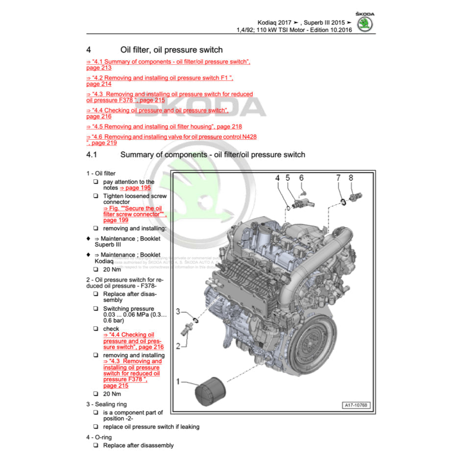 Skoda KODIAQ NS7 2017+ Full Manual Set – Repair & Maintenance Manual - page 2