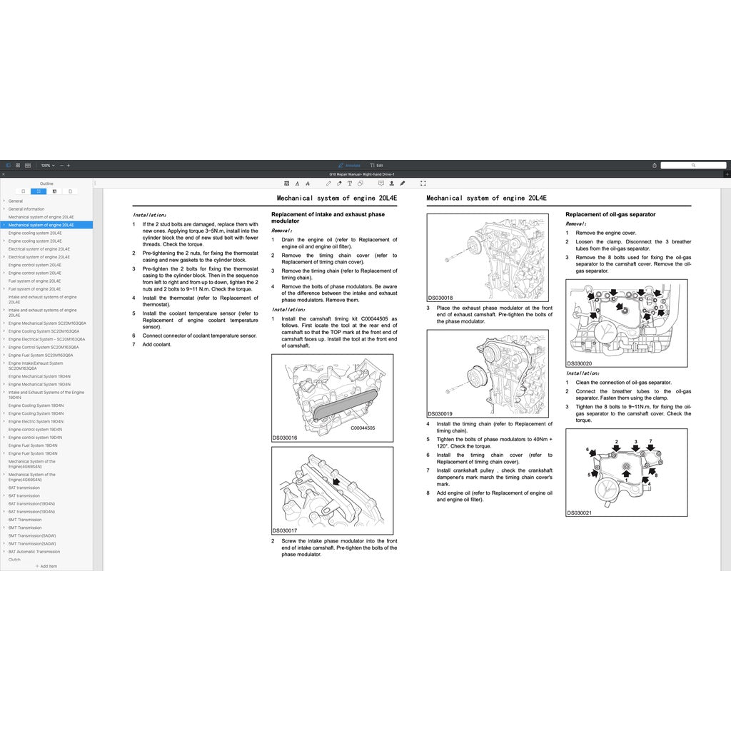 Maxus G10 2016-2023 Full Manual Set – Repair & Maintenance Manual - page 9