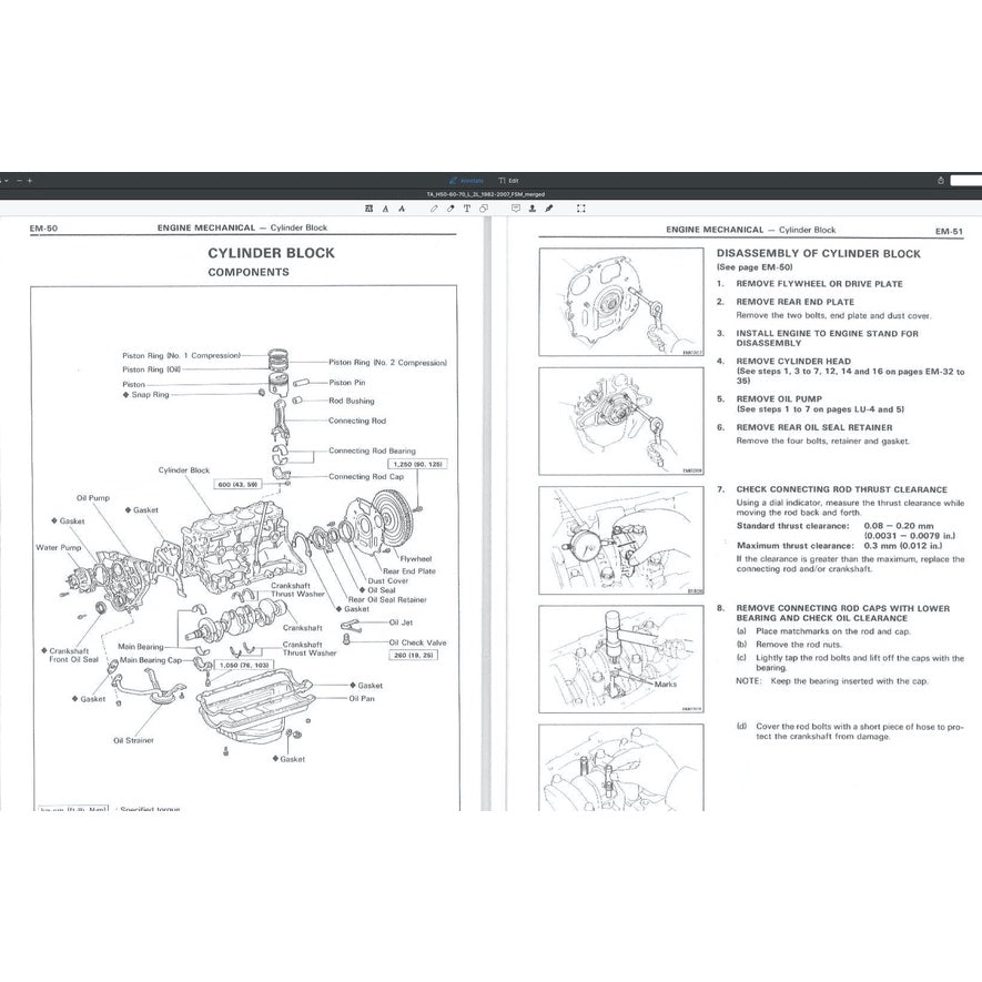 Toyota HIACE H50/60/70 1982-2007 Full Manual Set – Repair & Maintenance Manual - page 2