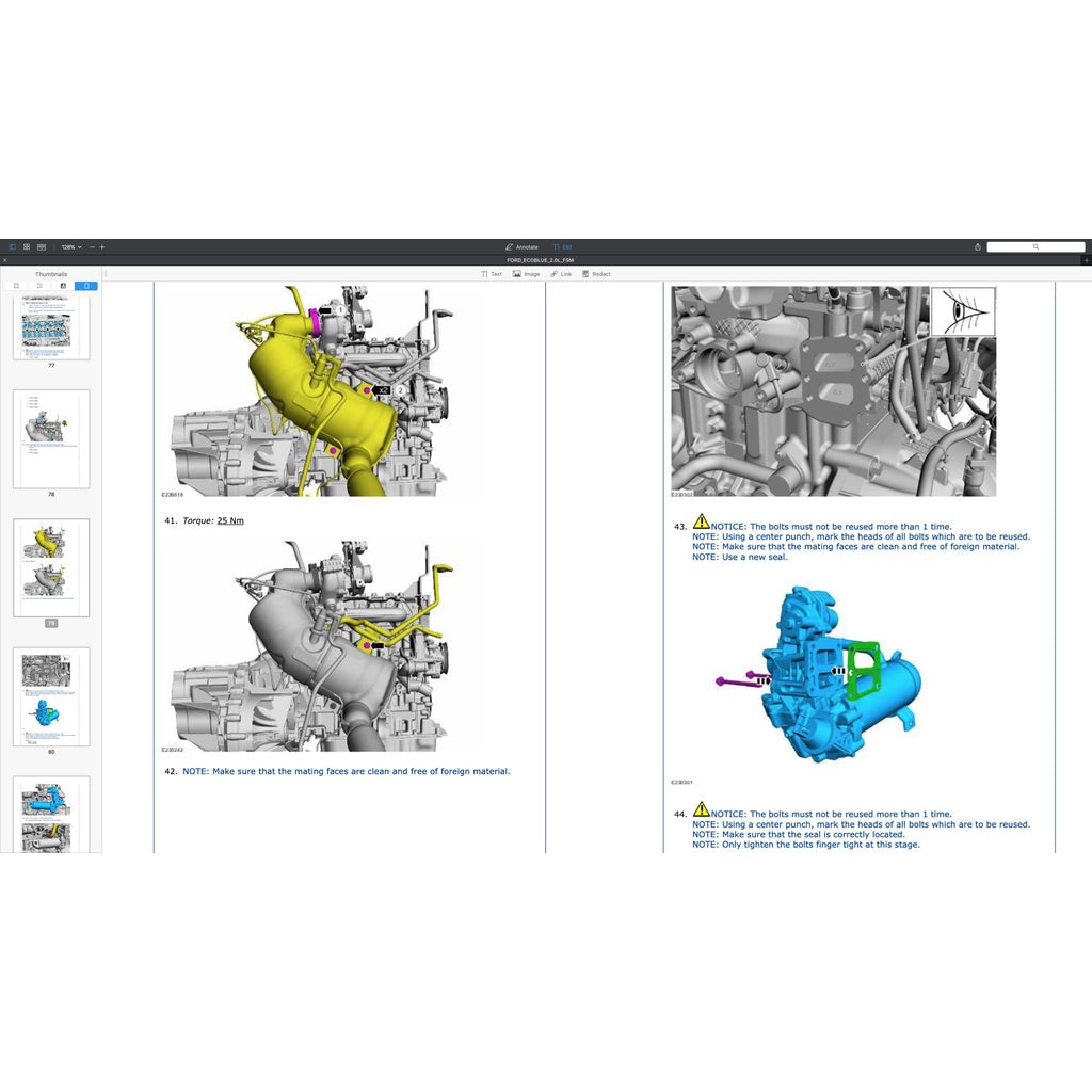 Ford ECOBLUE 2.0L TURBO Engine Service Repair Manual - page 4